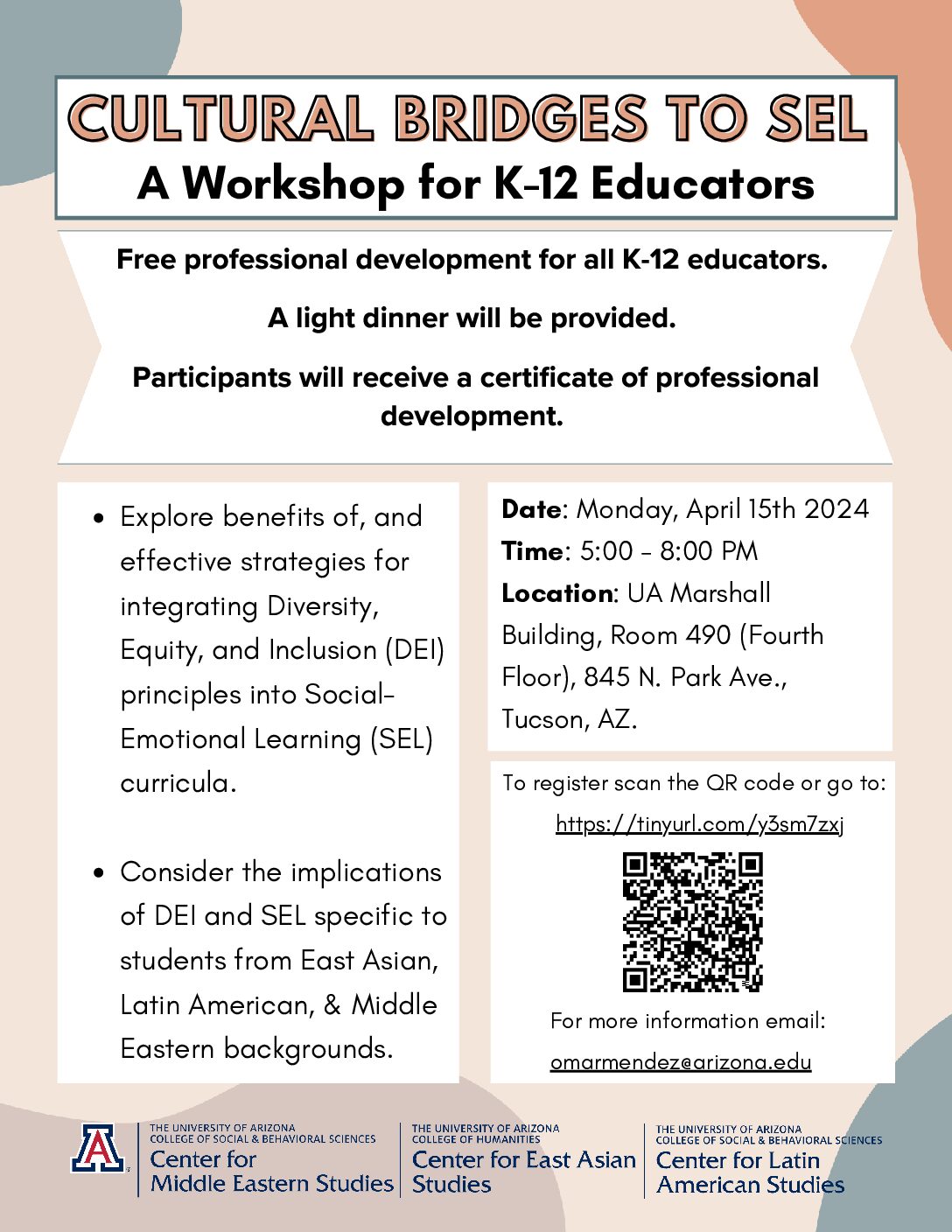 Cultural Bridges to SEL: A Workshop for K-12 Educators - Tucson ...